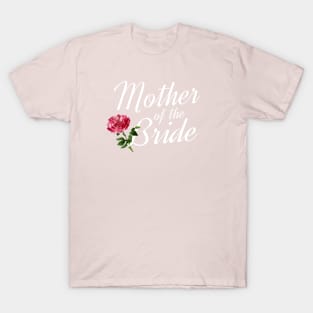 Elegant Mother of the Bride Wedding Calligraphy T-Shirt